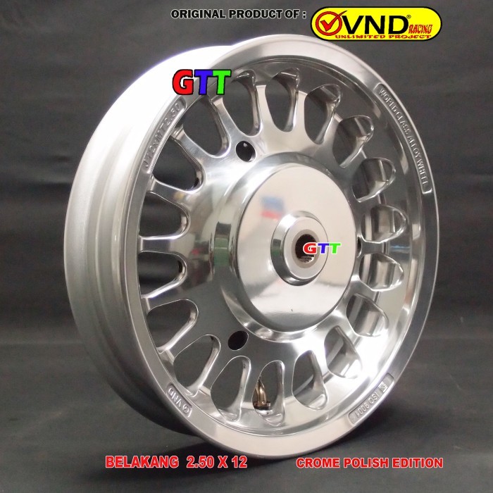 VELG ORIGINAL VND ROULLETE YAMAHA FAZZIO RING 12