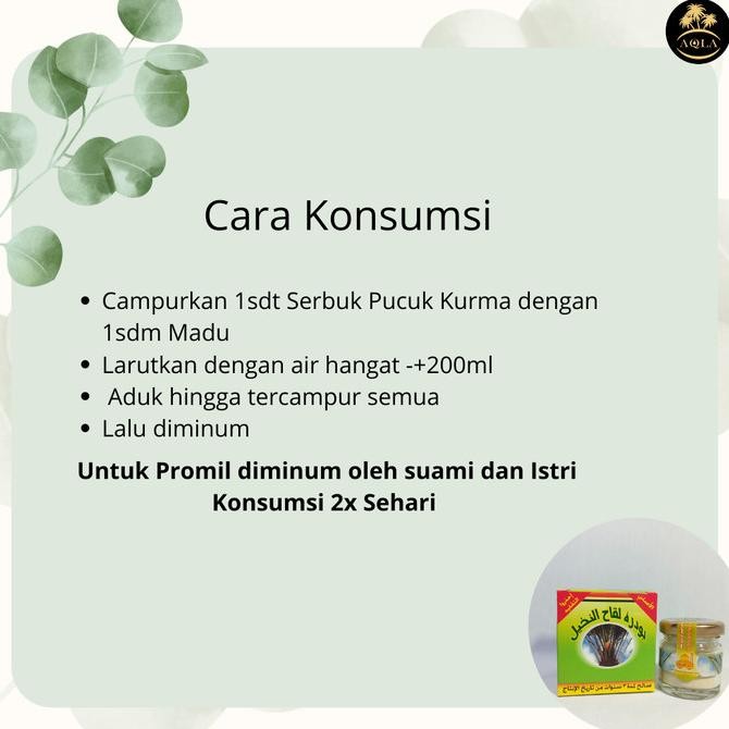 

Baru Serbuk Pucuk Kurma Untuk Kesuburan Atau Promil / Powder Datse Pollen