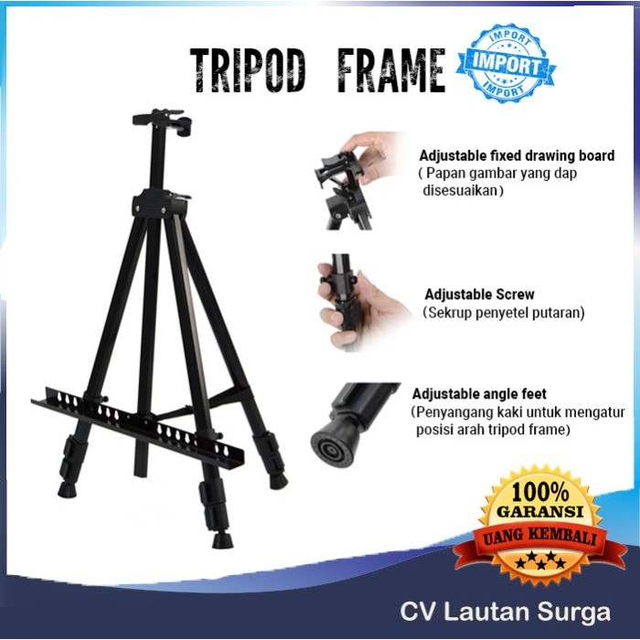 

Alat Lukis Tripod Frame Murah Stand Frame Foto Tripod Whiteboard, Stand Lukis