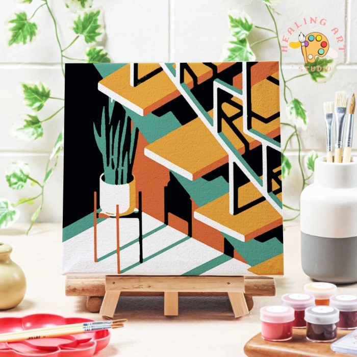 

Limited..!! Paint By Number Lukisan Bangunan City Versi 3 Canvas 20X20 Cm
