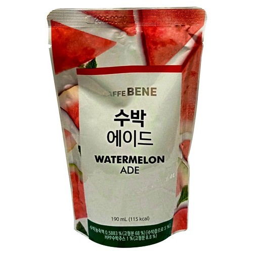 

S12752 JUICE CAFFE BENE WATER MELLON 190ML POUCH MAJU BERSAMA (20250307)