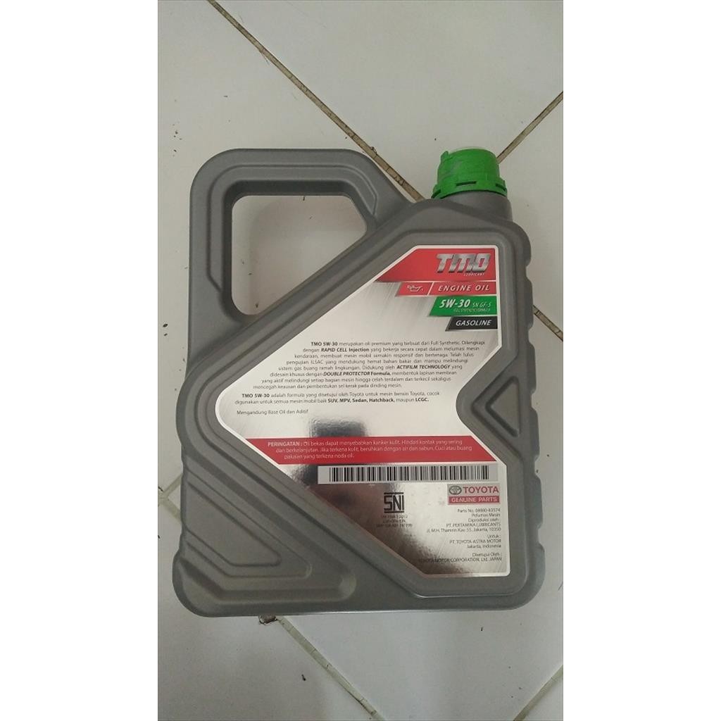 OLI MESIN MOBIL TOYOTA TMO HIJAU 5W-30 4 LITER