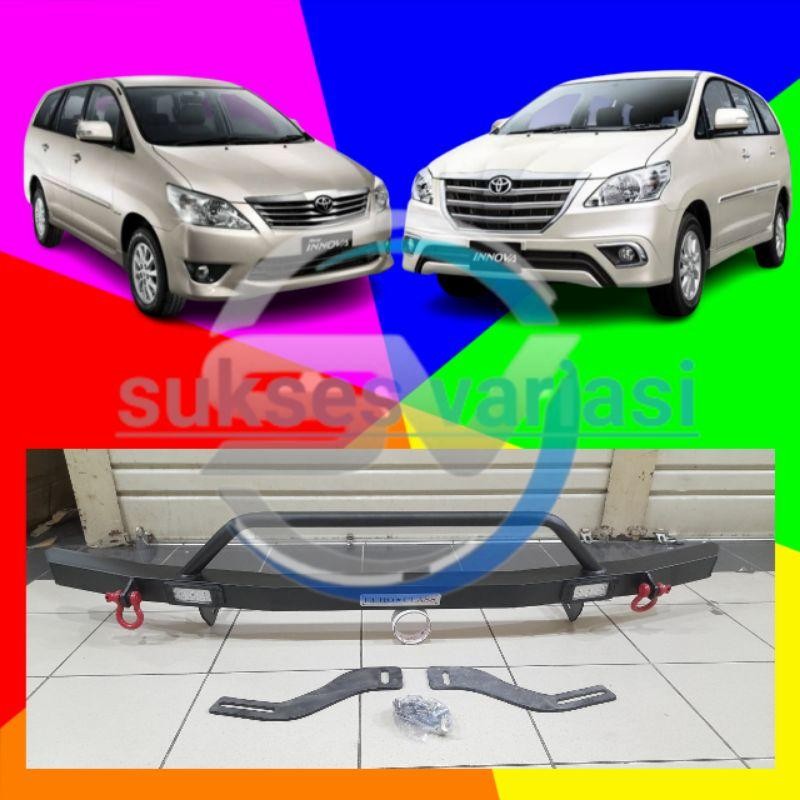 Tanduk Towing Depan Pengaman Bumper Depan Besi Mobil Toyota Innova Tahun 2004 - 2011