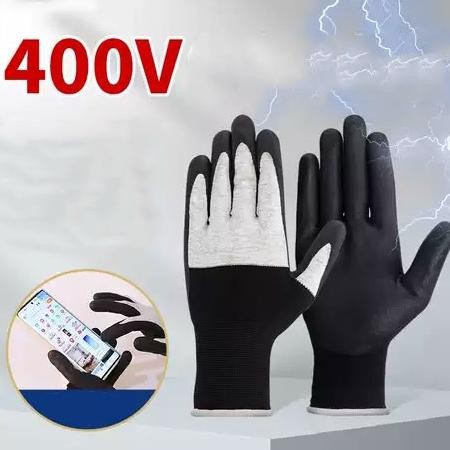 Promo Sarung Tangan Listrik 400V Safety Low Voltage Insulation Gloves QE400