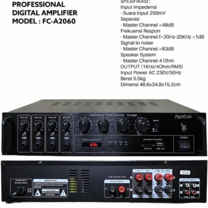 Amplifier First Class Fc 2060 Fc A2060 Premium Produk