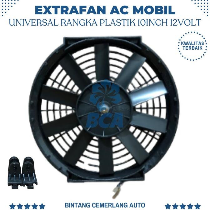 N Extrafan 10 Inch Ac Mobil Rangka Plastik Extra Fan Ac 10 Inci