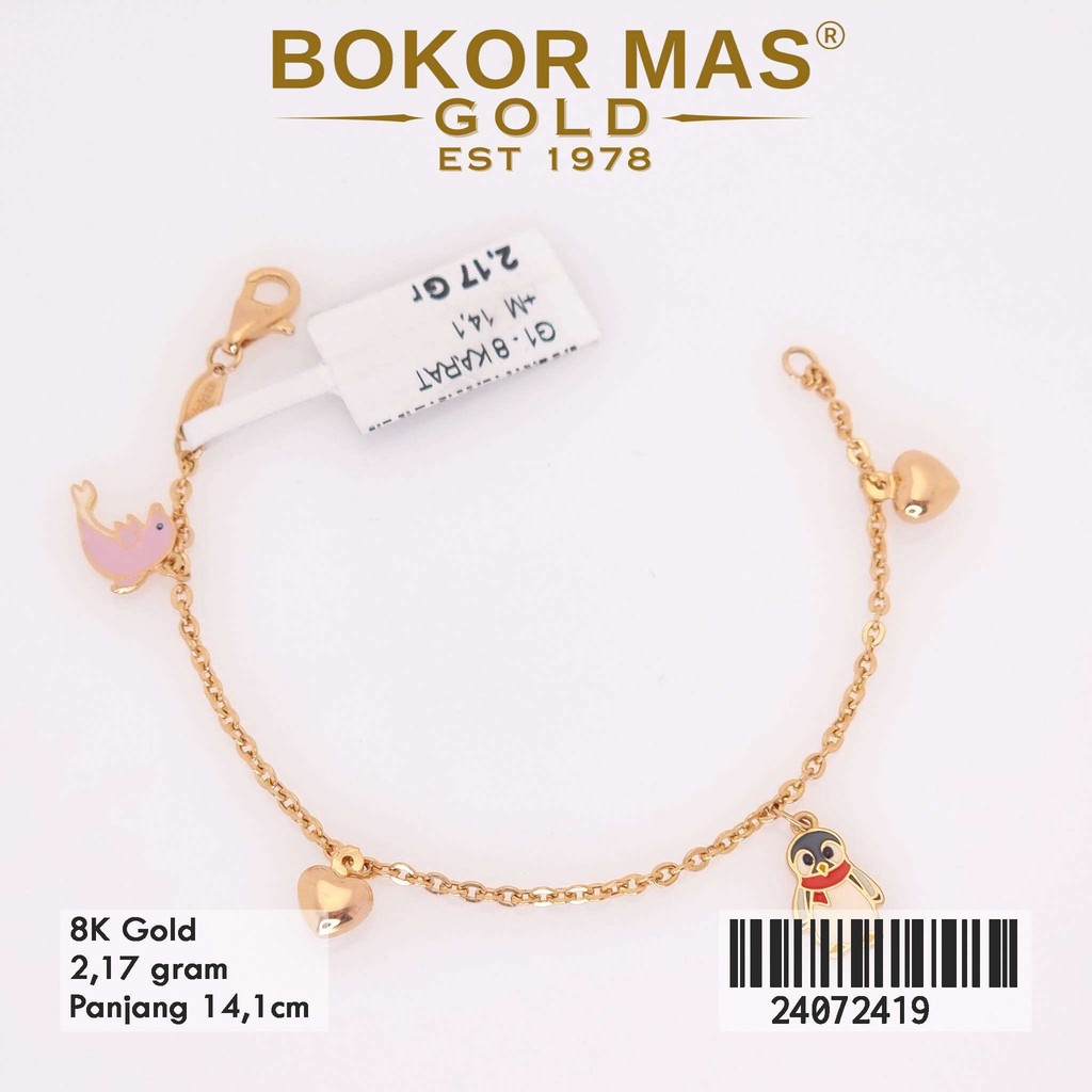 Gelang Rantai Anak  Boneka Mainan Emas 375 8K 24072419 - BokorMas Gold