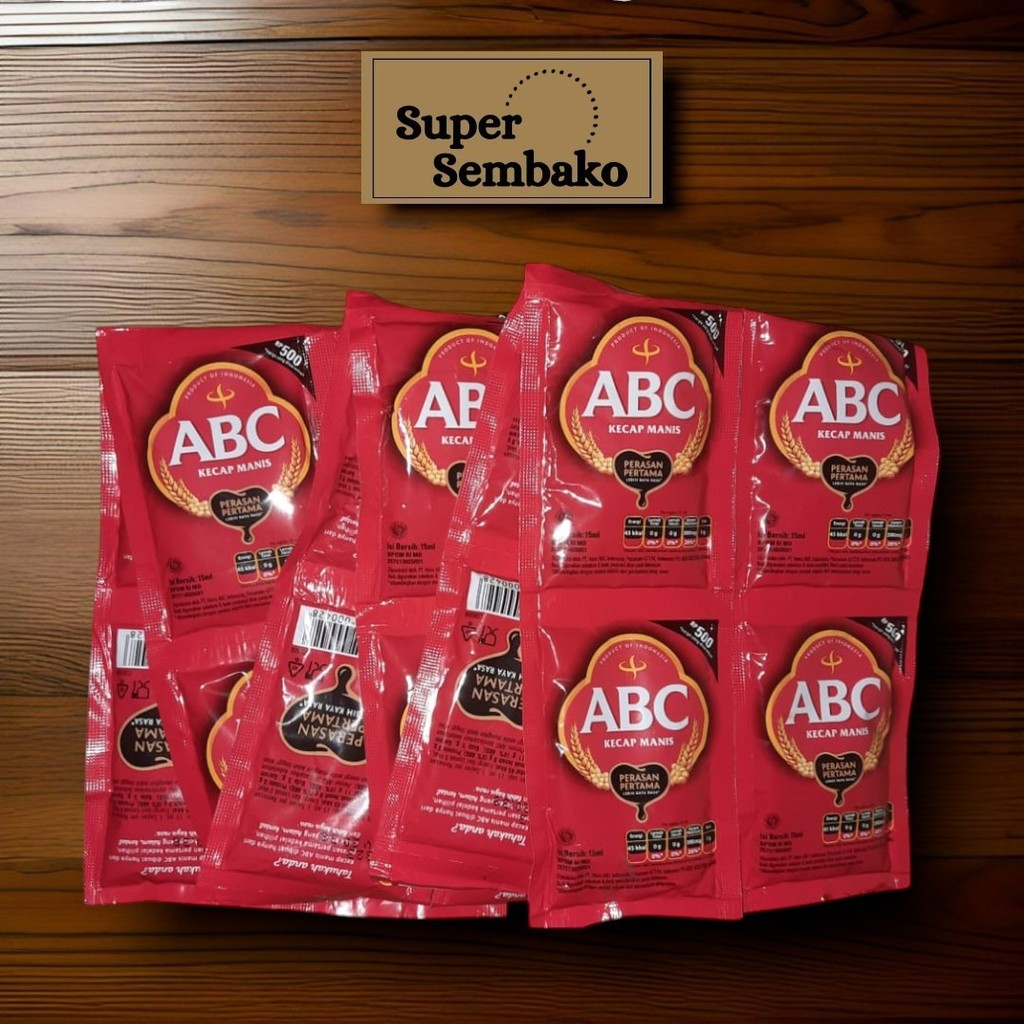 

KECAP MANIS ABC KECIL 15ml RENCENG ISI 12 PCS SACHET