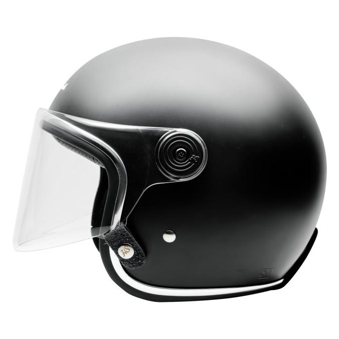 Howard Smith Jetter Retro Helm Half Face - Black Doff