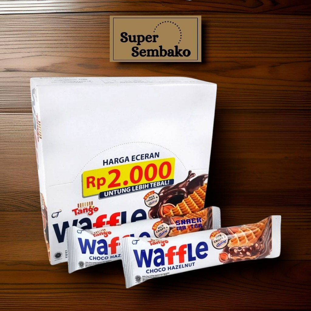 

SNACK WAFER TANGO WAFFLE 25g COOKIEZ & CREAM BOX BESAR ISI 12 BUNGKUS