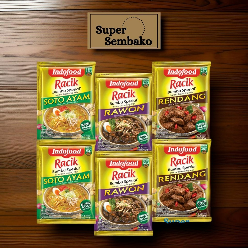 

BUMBU SPESIAL RACIK RENDANG OPOR AYAM GORENG MENTEGA INSTAN 50gr MURAH