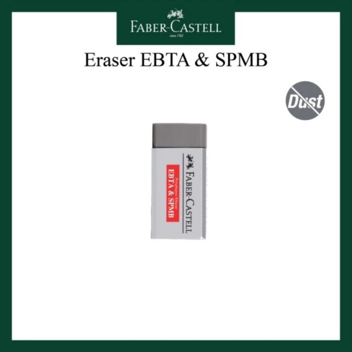 

Faber Castell Eraser Ebta Spbm / Penghapus Faber Ujian Komputer Abu