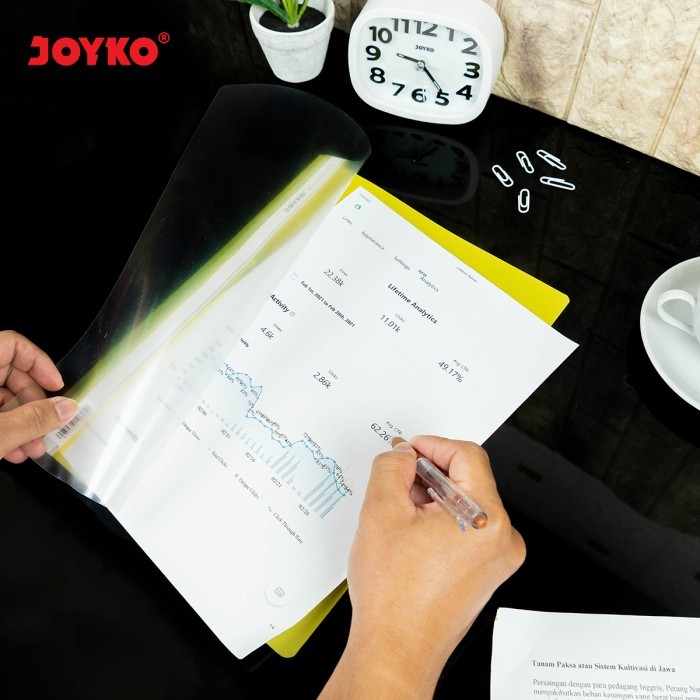 

Joyko File Folder A4 F4 Document Business File / Map Plastik File