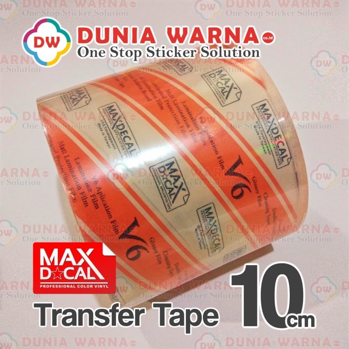 

TERLARIS! [10CM] MAXDECAL Masking Transfer Tape Laminasi Bening Cutting Sticker