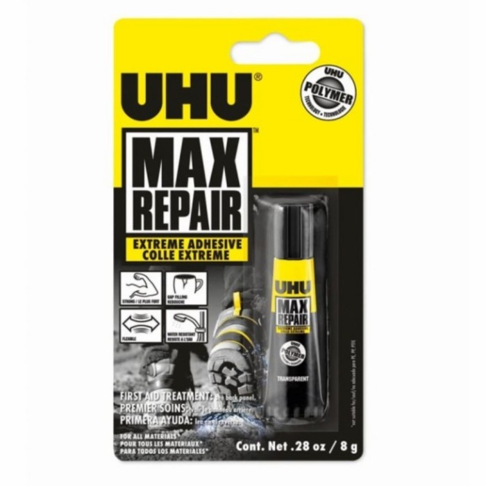 

TERLARIS! UHU MAX Repair EXTREME Super Glue 8g / Lem Super UHU Kuat Serbaguna