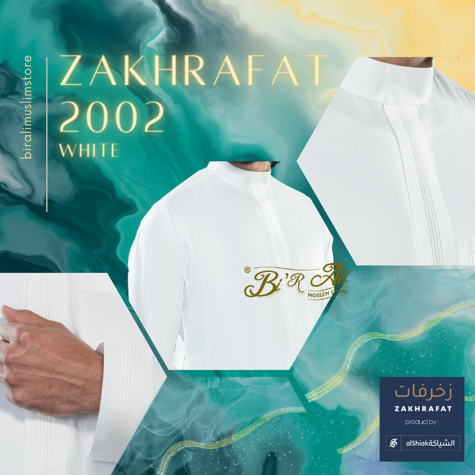 Jubah Zakhrafat 2002 - WHITE