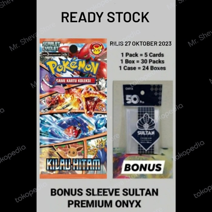 READY Booster Box Pokemon Kilau Hitam Indonesia SV3S (GET BONUS) G00D QU4LITY