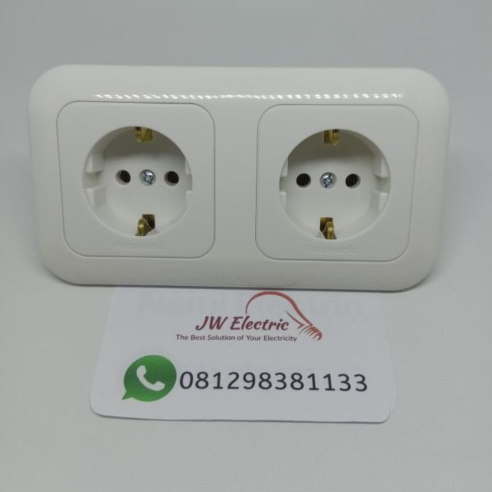 TERBARU STOP KONTAK 2 LUBANG INBOW PANASONIC WEJP11322-7