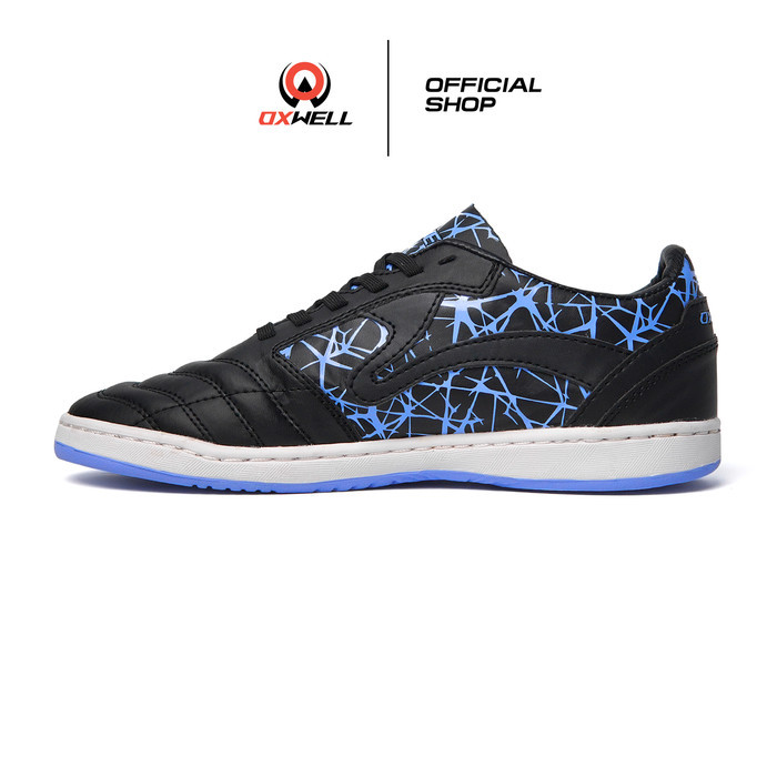 Murah Oxwell Pygocentrus - Sepatu Futsal Pria Olahraga Dewasa Brand Lokal Berkualitas Hitam Biru Non