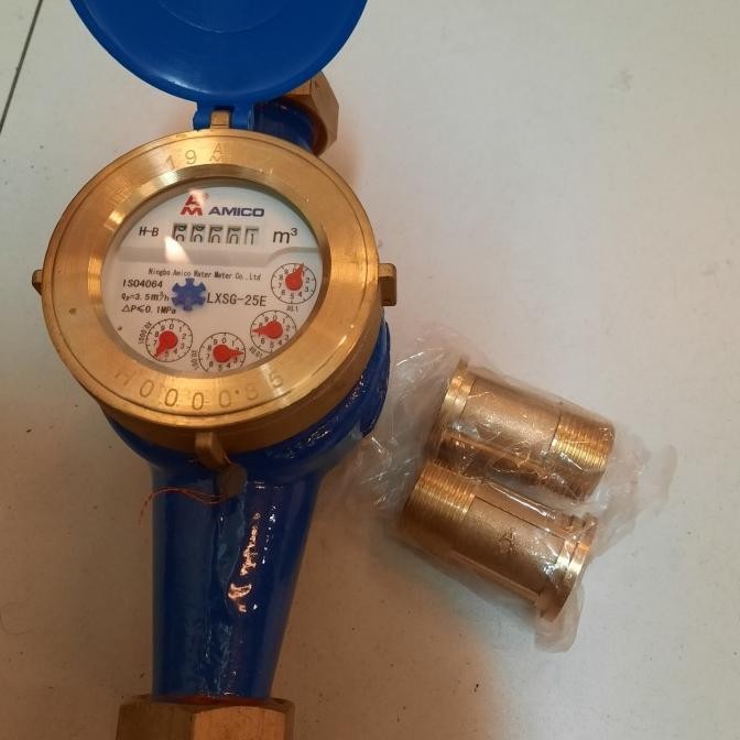 Water Meter Amico Drat 1"(Inch) Flow Meter / Meteran Air Amico