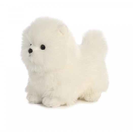 HOT SALE Boneka Hewan Anjing Pomerian Putih (Pom Dog White)