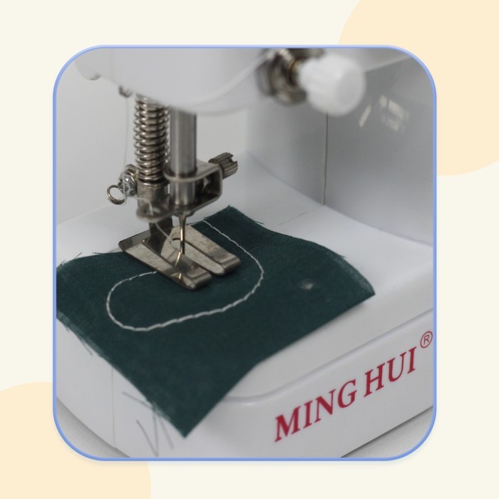 Mesin Jahit Mini Pink Modern Tangan Cas Machine Awet P1U1 Sewing Karung Lubang Praktis Charger