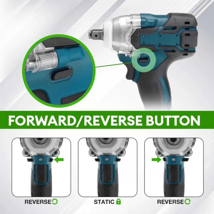 Reaim CORDLESS IMPACT WRENCH impact baterai MESIN BOR UNTUK BAUT MOBIL impact Brushless