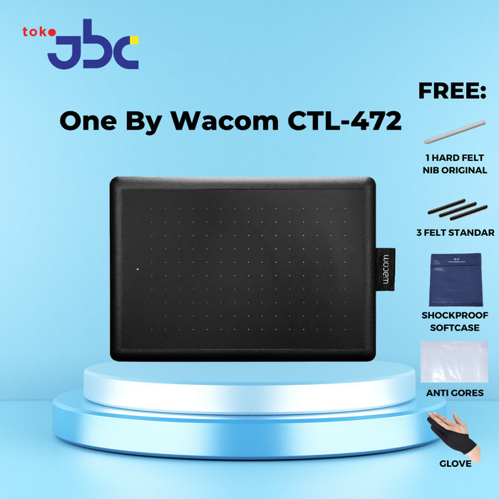 READY GOSEND WACOM ONE SMALL CTL-472 PENTAB EKONOMIS GARANSI RESMI