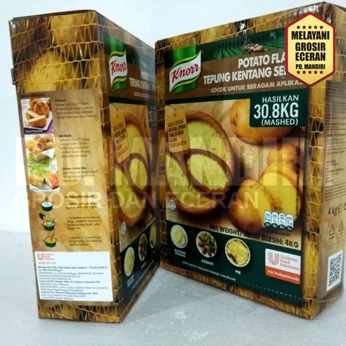 

KNORR POTATO FLAKES 4Kg / Tepung Kentang Knorr