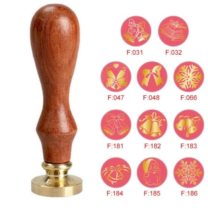 

HOT SALE! Sealing Wax Stamp with Wood Handle - Christmas Series