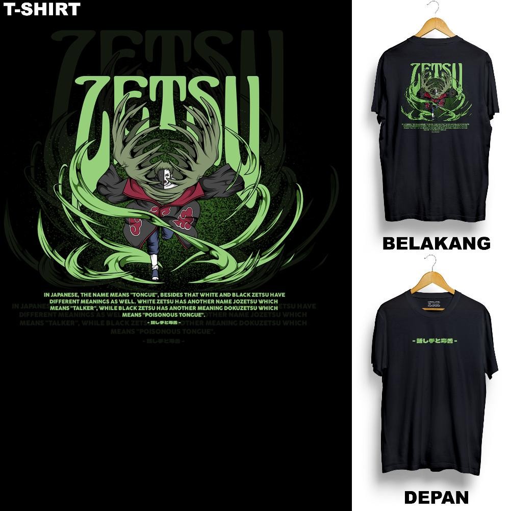 Promo Zetsu Kaos Dewasa Motif Anime Naruto Boruto Karakter Zetsu Akatsuki