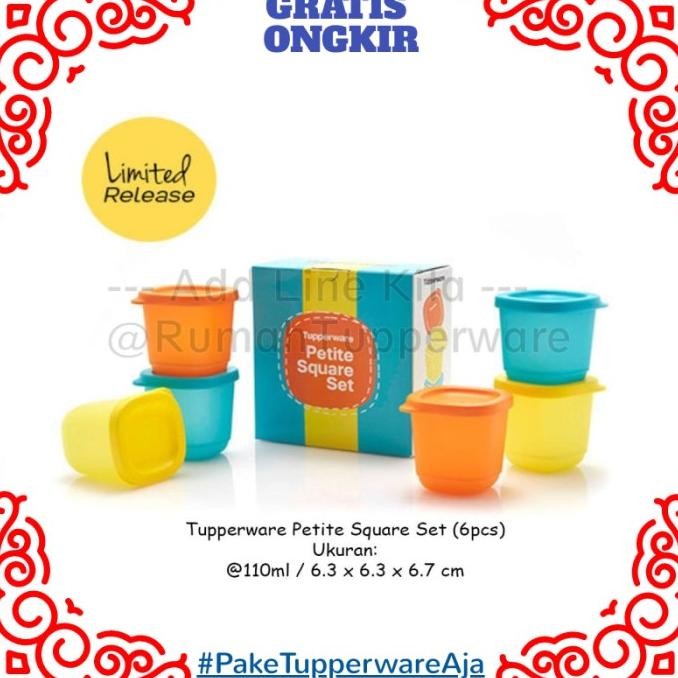 Toples Mini Tupperware - Toples Permen Petite Square Set TM99