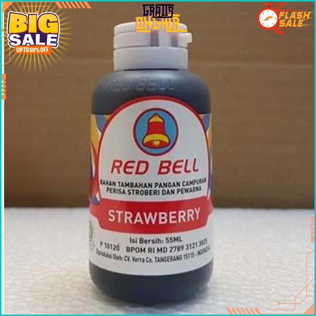 

Pewarna Dan Perisa Red Bell Rasa Strawberry 55Ml Bisa Cod