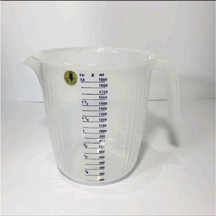 Gelas ukur plastik 2 liter / gelas takar 2 ltr