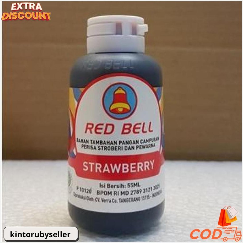 

Pewarna Dan Perisa Red Bell Rasa Strawberry 55Ml Termurah Banget