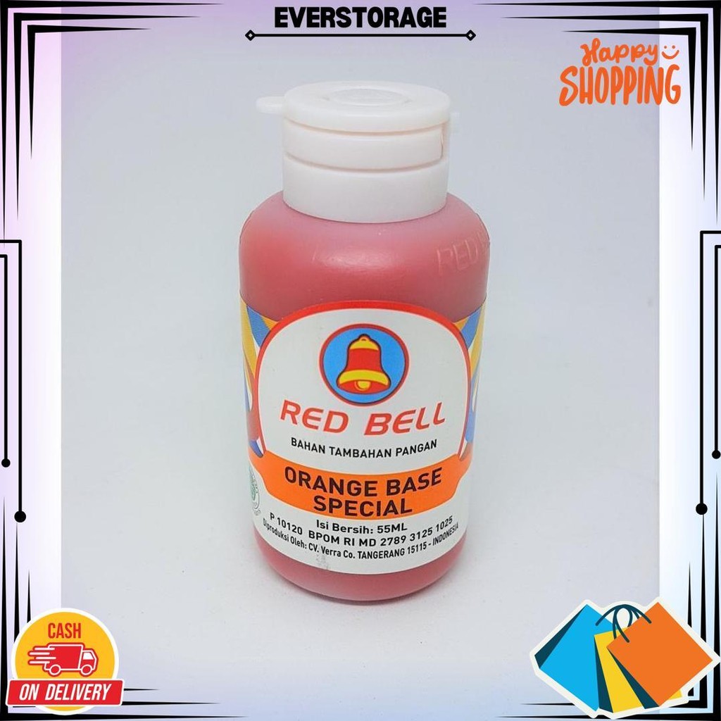 

Perasa Dan Pewarna Red Bell Rasa Orange Base Special 55Ml Bj Promo Puncak