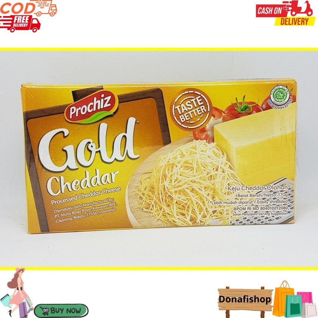 

Keju Prochiz Gold Cheddar 170 Gr Bj Termurah