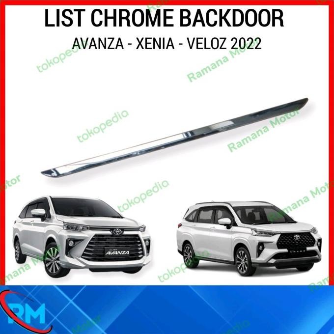 List Chrome Backdoor Belakang Avanza 2022 Veloz 2022 Xenia 2022