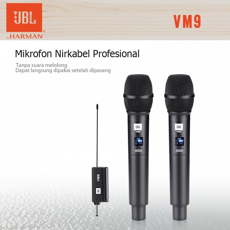 mic wireless,mic karaoke,wireless mikrofon,mik wireless,mik karaoke,JBL/original VM9,wireless