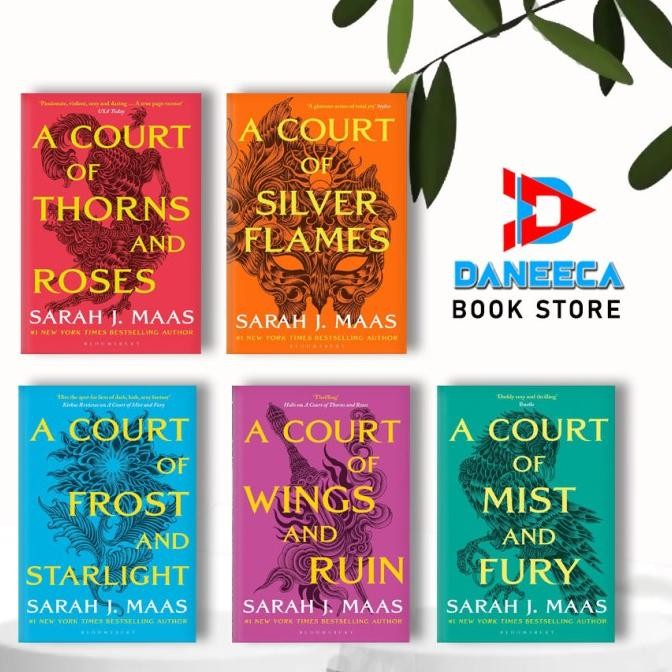 

diskon! a court of thorns and roses 5 book series (thorns and roses, mist and fury, wings and ruin, frost and starlight, silver flames) by sarah j. maas