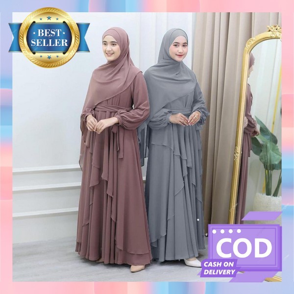 Baju Lebaran Dress Import Gamis Import Remaja Murah 2025 Gammis Games Casual Perempuan Dewasa Terbar