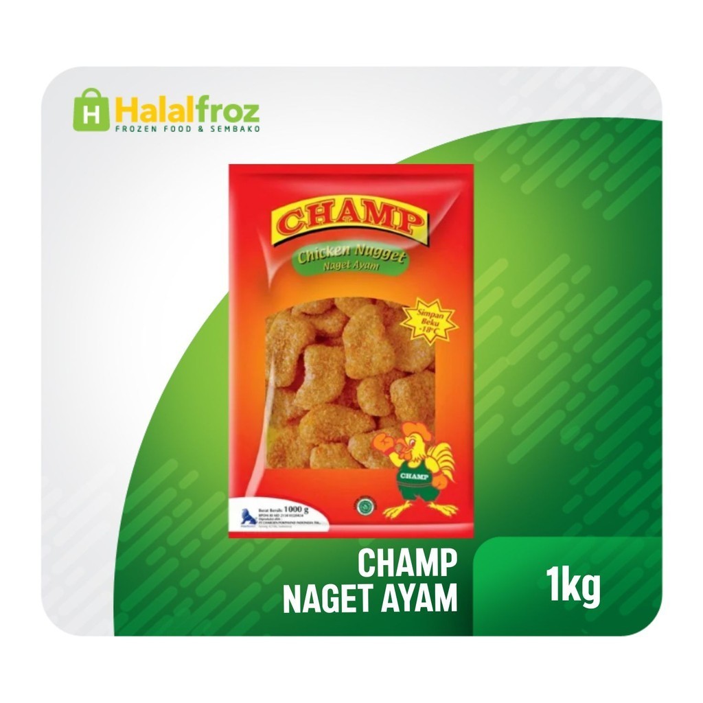 

Naget Ayam Chicken Nugget Champ 1 kg Lebih Murah Lebih HematGosend Ready, Paling murah, Terlaris