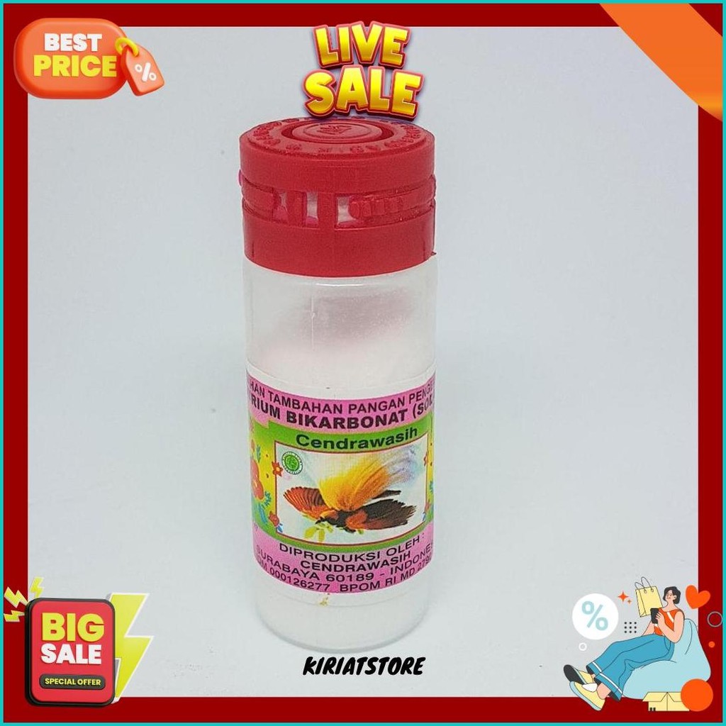 

Soda Kue Cap Cendrawasih 15Gr Termurah Banget