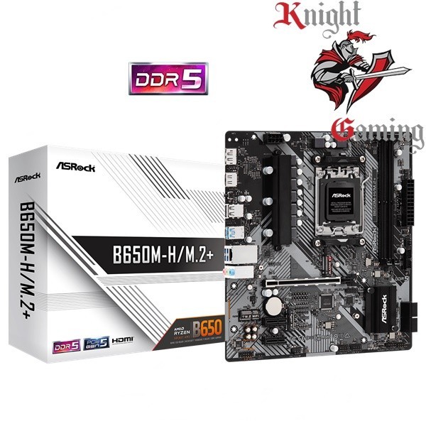 BISA GOSEND MOTHERBOARD ASROCK B650M-H/M.2+ - AM5 AMD B650 DDR5 USB3.2 TYPE-C