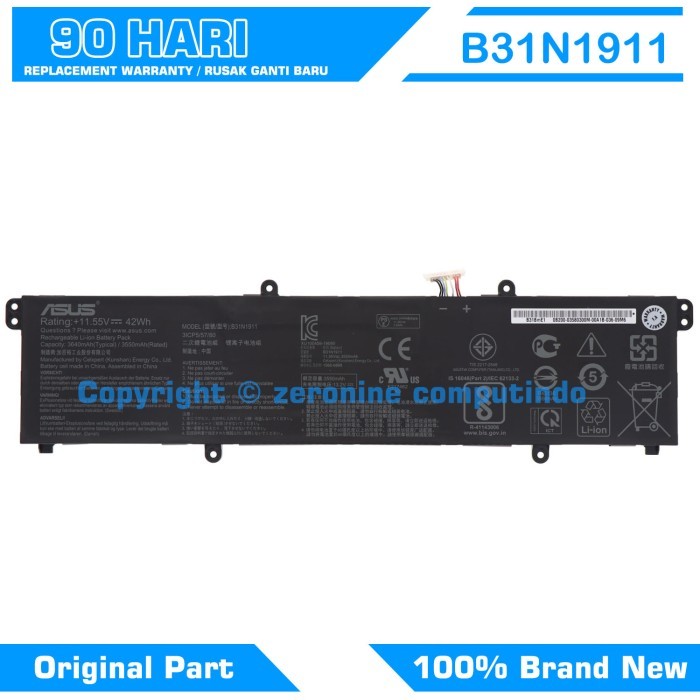 BISA GOSEND BATERAI BATTERY B31N1911 C31N1911 ASUS VIVOBOOK 14 / VIVOBOOK FLIP 14 GRATIS ONGKIR