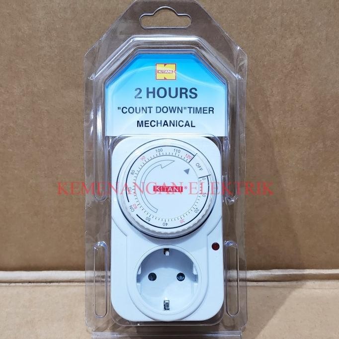 BEST QUALITY KITANI STOP KONTAK TIMER 2 JAM ANALOG / ALAT PENGATUR WAKTU MANUAL