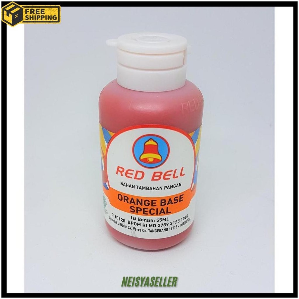 

Perasa Dan Pewarna Red Bell Rasa Orange Base Special 55Ml Termurah Banget