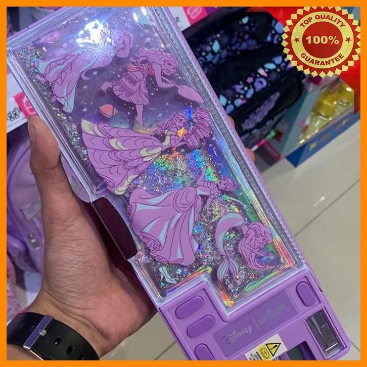 

(BEC) SALE: SMIGGLE DISNEY PRINCESS POP OUT PENCIL CASE PURPLE ORIGINAL