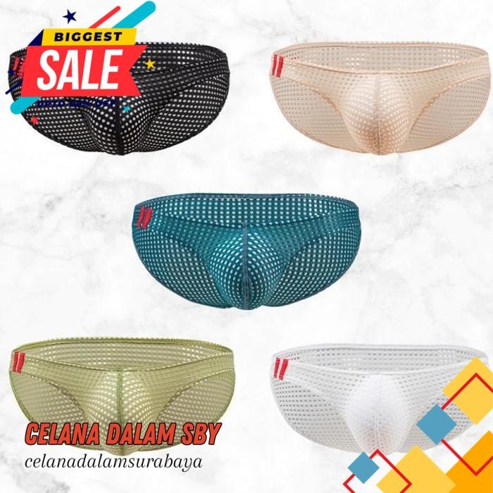 SEKSI PRIA MEN BRIEF JALA CELANA DALAM SEKSI PRIA MEN SEXY UNDERWEAR E PRODUK TERBAIK
