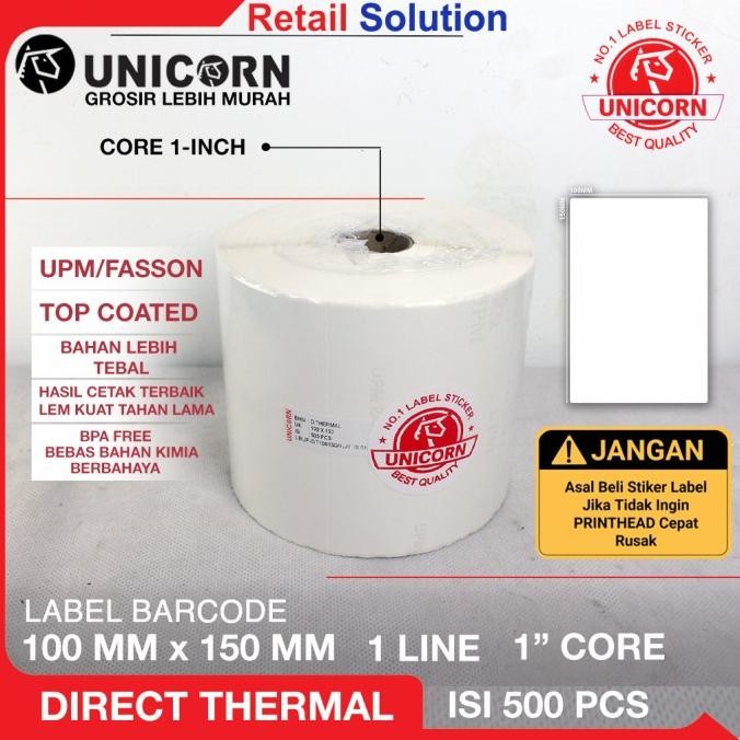 

Sale Stiker Label Barcode Thermal 100X150Mm 100X150 Mm 100 X 150 Mm 4" X 6